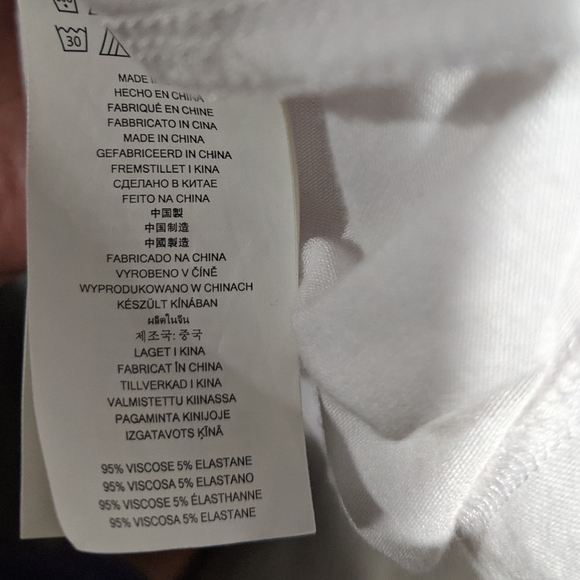 Michael Kors Viscose White and Gold XL Soft Long sleeve - Picture 5 of 9